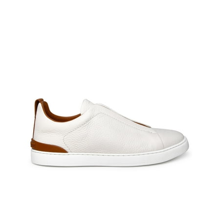 

Zegna Man Triple Stitch Leather Sneakers