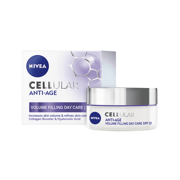 Pessimistisch breuk Zeker Nivea Cellular Anti-Age Hyaluron Filler Day Cream SPF15 - Increases Skin  Volume & Refines Skin Contours (50 ml) - Walmart.com