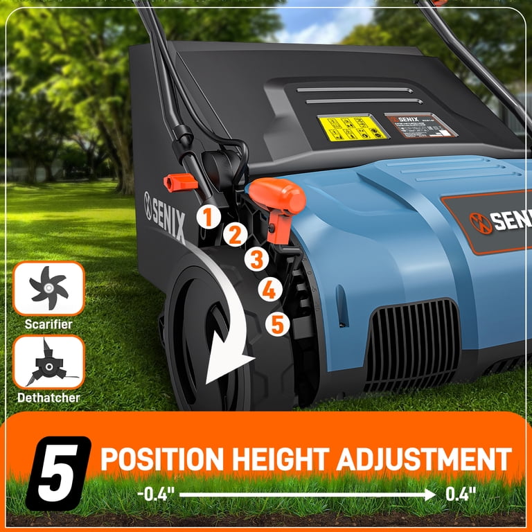 Senix, Corded Dethatcher/Scarifier, SCE13-M, 15