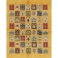 thumbnail image 1 of Ahgly Company Indoor Rectangle Abstract Saffron Yellow Oriental Area Rugs, 7' x 9', 1 of 6