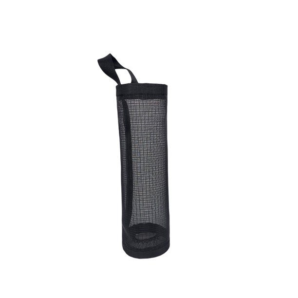 Matsuzay Bolsa de almacenamiento de basura, dispensador de cocina, soporte de comestibles montado en la pared de nailon, bolsas de basura plegables Organizadores de utensilios de cocina Negro Matsuzay HA083352-01