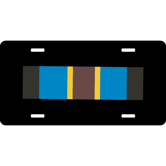 U.S. Army Overseas Service Ribbon License Plate