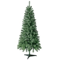 Deals on Holiday Time Wesley Pine Green Artificial Christmas Tree 6-ft