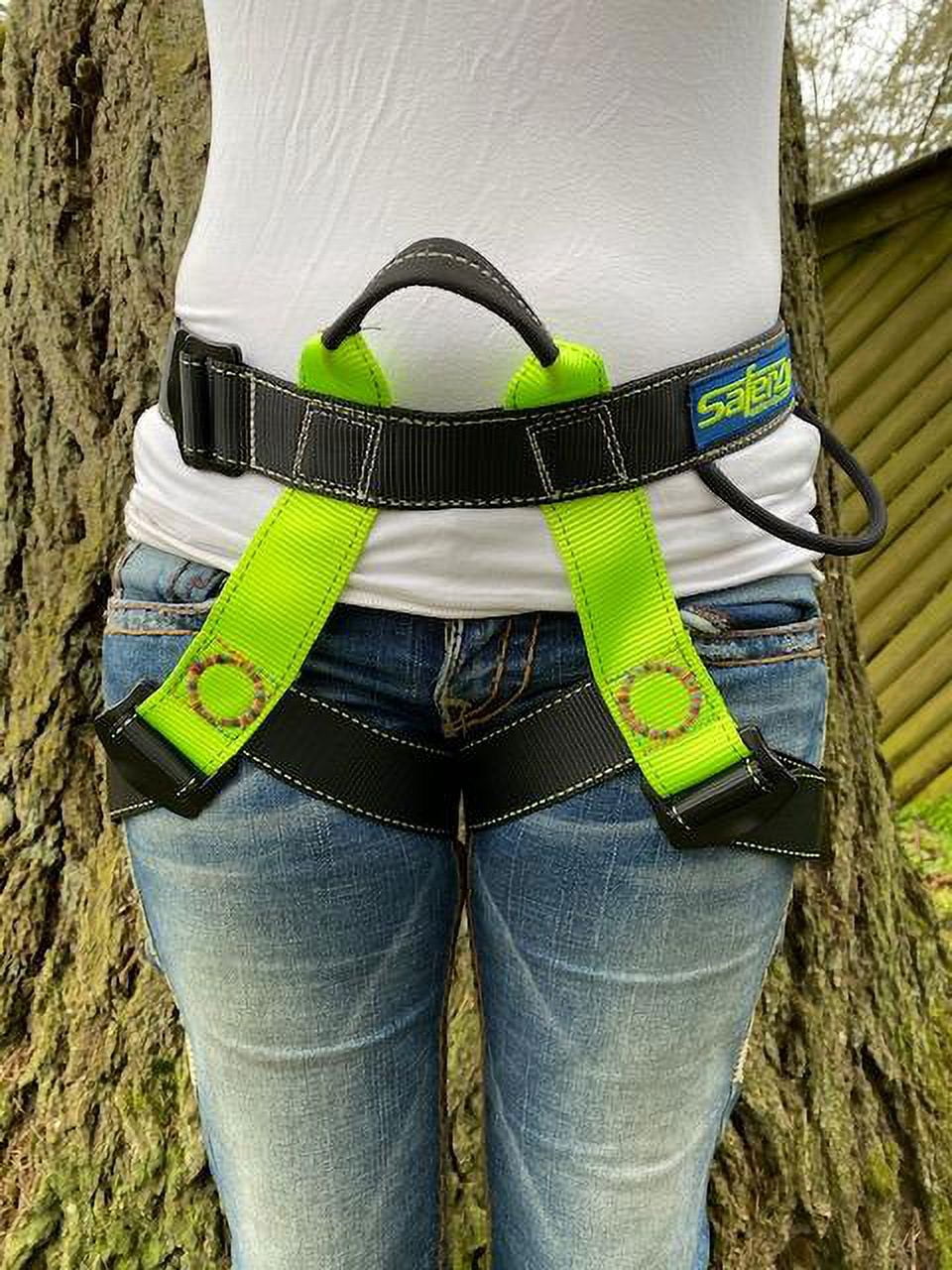 Harness, Lanyard and Carabiner zip line package