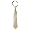 thumbnail image 2 of Spring Notion Boys' Satin Zipper Necktie Champagne X-Large, 2 of 4