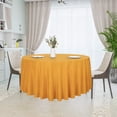 thumbnail image 3 of LAICAIW Round Tablecloth-108 Inch-Water Resistant Spill Proof Washable Polyester Table Cloth Decorative Fabric Table Cover for Dining Table, Buffet Parties and Camping, Gold, 3 of 7