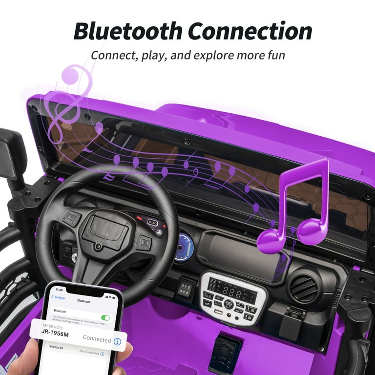 Hikiddo JC555 24V Electric 2-Seater Ride-On Truck for Kids with