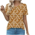 thumbnail image 1 of Tops Cortos para las Mujeres Cuello en V de Moda Casual Manga Corta Primavera Verano Top, Tops de Baile para las Mujeres, 1 of 9