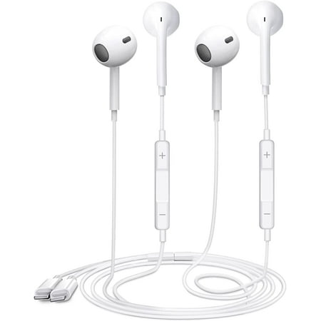 Apple Earbuds iPhone Headphones [Apple MFi Certified] Headphones with Lightning Connector (Built-in Mic and Volume Control) Compatible with iPhone 14/13/12/11/XR/XS/X/8/7