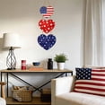 thumbnail image 6 of 4th of July Heart Shaped Wooden Door Decoration Party Decoration Patriotic Red White Blue Independence Day 1776-2026 Memorial Day USA Gifts, 6 of 7
