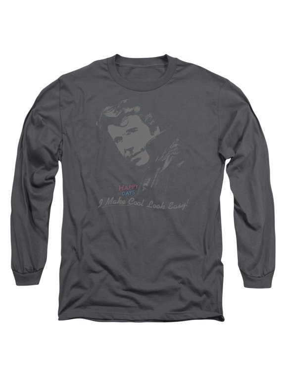 Happy Days - Cool Fonz - Long Sleeve Shirt - Large