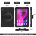 thumbnail image 2 of XYX Case for Lenovo Tab K10 TB-X6C6L/Tab M10 Plus 10.3 inch 2020 with 360 Degree Rotating, Hand Strap, Shoulder Strap, Black, 2 of 7