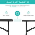 thumbnail image 3 of Best Choice Products 6ft Plastic Folding Table, Indoor Outdoor Heavy Duty Portable w/ Handle, Lock - Black, 3 of 8