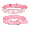 thumbnail image 6 of Mumup Dog Collar for Female Dogs, Diamond Puppy Collar with Bow， Rhinestone Crystal Jeweled Bling Cat Collar for Xs Small Medium Breed Pet Kitten, 6 of 7