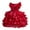 Red, variant on Kids Girls Pageant Party Dress Ruffle Flower Kids Wedding Ball Gown Pearl Formal Princess Dress 3-12 Years