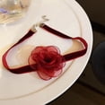 thumbnail image 4 of Collier Ras du Cou Ruban Ras du Cou Réglable avec Chaîne d'Extension Couleur Unie Facile à Porter Femmes Élégant Ultra Long Collier Ras du Cou pour Femmes, 4 of 6