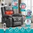 Puremind Recliner Chair for Adults, Electric Glider Recliner with Heat