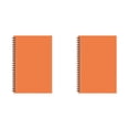 thumbnail image 2 of Clearance Under $7! A5 Horizontal Kraft Paper Coil Book 50 Sheets, Orange 2 Books Composition Notebook Notepad, 2 of 5