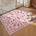 thumbnail image 7 of Wonnitar 2'x3' Insect Washable Doormat - Soft Pink Entryway Rug for Kitchen, Bathroom, Small Non-Slip Ultra-Thin Carpet for Indoor Entrance, Bedroom, 7 of 7
