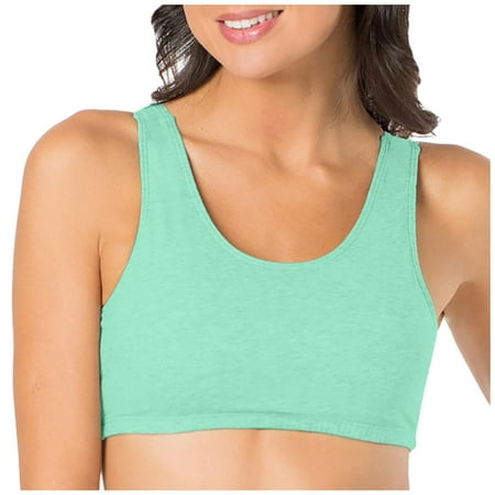 

DORKASM Green Sports Bra Sports Compression Sports Bra Padded Bras 3XL