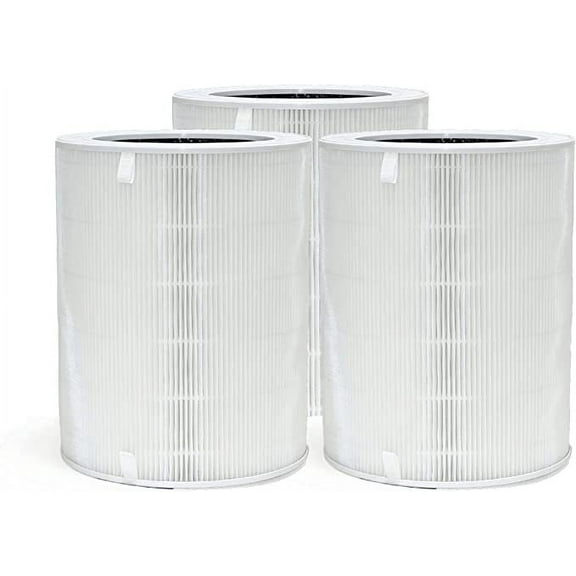 3-in-1 True HEPA Activated Carbon Filter Replacement For Hestom Air Purifier NDAP-01 NDAP-02 3 Packs