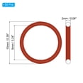 thumbnail image 2 of Uxcell Silicone O-Ring Metric VMQ Sealing Gasket Replacement for Plumbing Compressor 15mm 50, 2 of 5