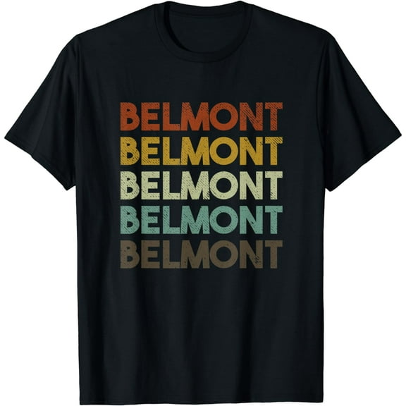Belmont Vintage 80s Retro Style T-Shirt