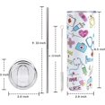 thumbnail image 3 of Nurse Tumbler Stainless Steel Skinny with Straw and Lid-Double Wall Vacuum Sporty Thermos Insulated Travel Coffee Mug - Birthday, Graduation, thank-you Gifts for Nurses, Nursing Student Nurse Cup, 3 of 6