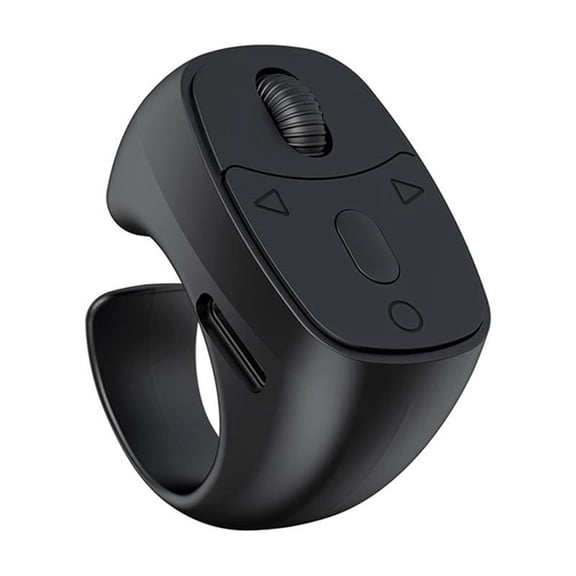 Wireless Bluetooth Fingertip Remote Control for Scrolling Short Videos, E-books, Photos and Videos with Type-C Charging