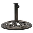 thumbnail image 1 of Patiojoy Base de Parasol Ronde de 18 Pouces Support en Fonte Robuste 23 Lb, 1 of 10