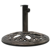 BLACK JAGUAR 18"Round Umbrella Base Stand Cast Iron Heavy Duty 23lbs