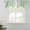 Green, variant on Brown White Stripe Tie Up Valance Curtains for Windows, Kitchen Curtains Window Treatments, Modern Rustic Vertical Striped Short Window Shades Valances for Bedroom Bathroom Cafe 54"x18"