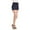 Navy, variant on White Mark Women's Tailored Front Button High Waist Shorts