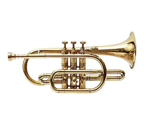 Sale on Pocket Trumpet 3 Valve's Shinning Brass with Mouthpiece and Case