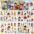 thumbnail image 1 of Pegatina de tatuaje de Dragon Ball Z para niños, juguete temporal, impermeable, fiesta de cumpleaños, Anime, decoración genial, regalos de Cosplay, 1 of 2