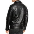 thumbnail image 2 of USTRADEENT Mens Genuine Leather Vintage Cafe Biker Jacket, 2 of 5
