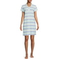 thumbnail image 2 of Hanes Women's Polo Collar Sleepshirt, 2 of 5