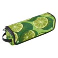 thumbnail image 2 of Hair Tool Organizer Bag with Heat Resistant Mat Removable Travel Storage Case for Hot Air Brushes Curling Irons Lime Slice Image, 2 of 8
