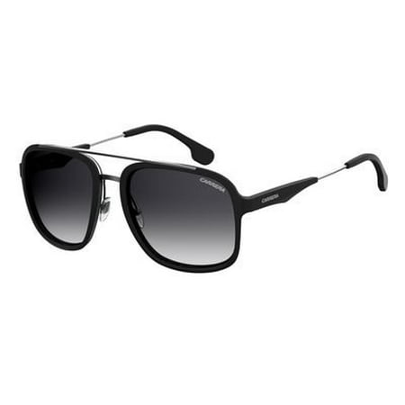 Carrera Men's Ca133s Aviator Sunglasses, Matte Black Ruthenium/Dark Gray Gradient, 57 mm