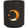 thumbnail image 2 of Pack Of 2 Wicca Mystical Moon And Stars Cutout Ceramic Votive Candle Holders, 2 of 9