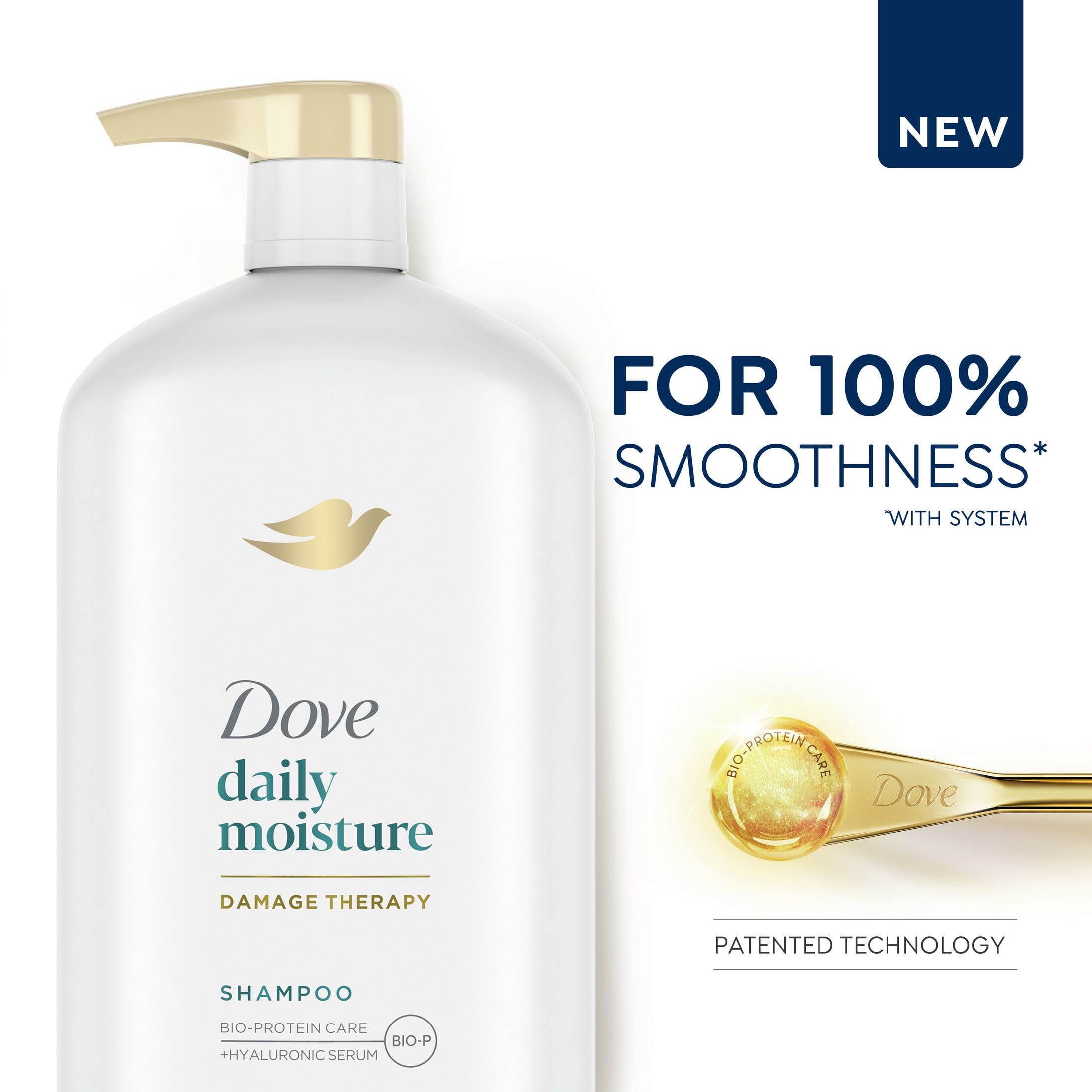 Dove Ultra Care Moisturizing Daily Shampoo for Dry Hair with Bio-Restore Complex, 31 fl oz
