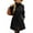 Black, variant on Kukoosong Women's Winter Wool Coat, Casual Stand Collar Bandage Single-Breasted Peacoat, Elegant Slim Wool Blend Lining Pocket Over Coat