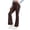 Coffee, variant on PBFRDSJ Women's High Waisted Flare Yoga Pants Soft Comfortable Stretchy Casual Workout Pants for Gym Outdoor