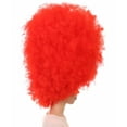 thumbnail image 2 of HPO | Adult Women's Super Size Jumbo Halloween Wig | Red| Breathable Capless Cap, 2 of 8