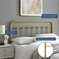 thumbnail image 6 of Modway Sage King Metal Headboard in Gold, 6 of 6