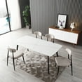thumbnail image 6 of Dining Tables, J3710 Porcelain Dining Table White 70", White Modern Dining Tables,Ceramic Wooden Dining Tables, Furniture Dining Tables J3710 Porcelain Dining Table White 70", 6 of 8