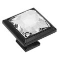 thumbnail image 1 of Perilla para gabinete Cosmas 5883FB, negro mate, vidrio transparente, 3 cm, 1 of 2
