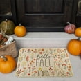 thumbnail image 4 of Hello Fall Floral Decorative Doormat, Autumn Thanksgiving Home Farmhouse Decor Low-Profile Switch Rug Entrance Front Floor Mat for Porch Indoor Outdoor 17x30 Inch, 4 of 6