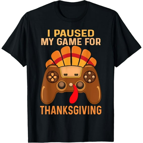 Happy Thanksgiving gaming fall Turkey gamer Mens T-Shirt