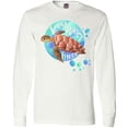 thumbnail image 3 of Inktastic Key West, Florida Swimming Sea Turtle with Bubbles Long Sleeve T-Shirt, 3 of 5